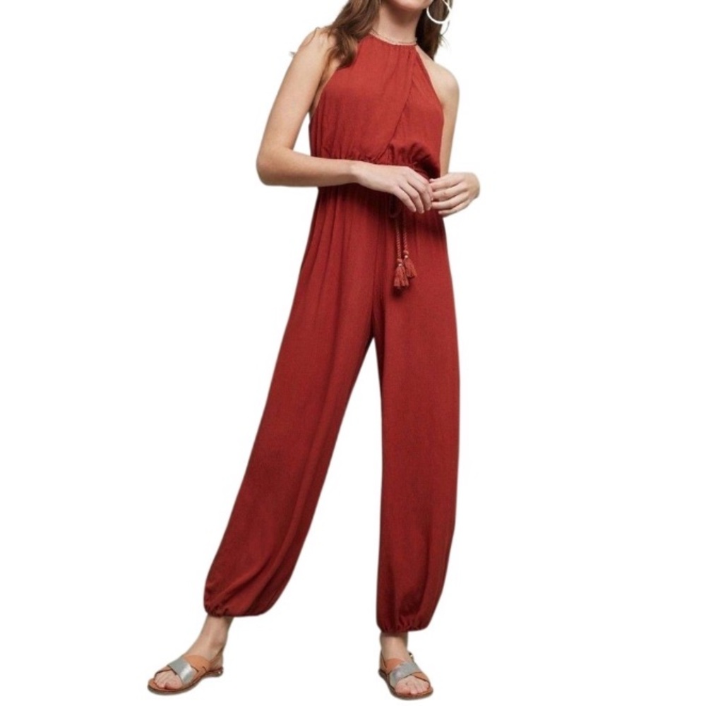 Anthropologie Red Jumpsuit - Picture 1 of 3